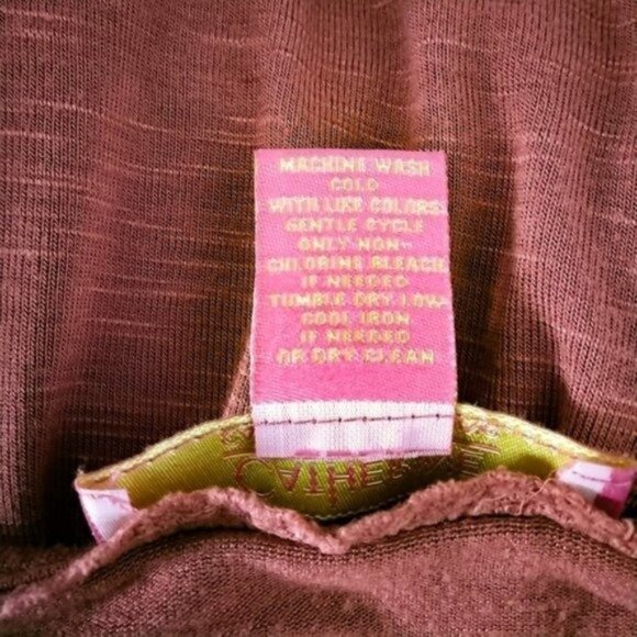 Catherine Malandrino Peplum Crocheted Lace Sleeveless Top Terra Cotta Pink Large - Picture 5 of 6